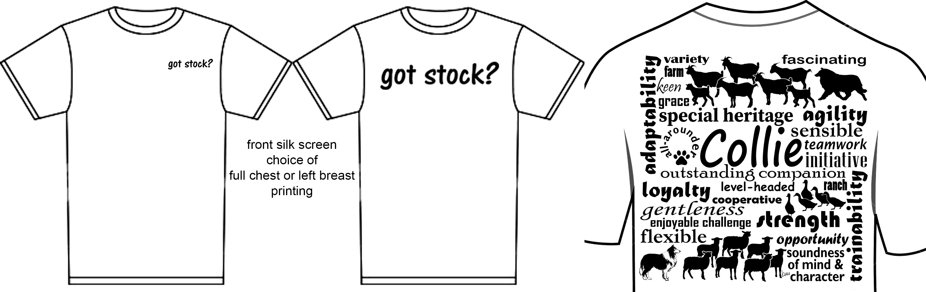 got stock ? collie shirt